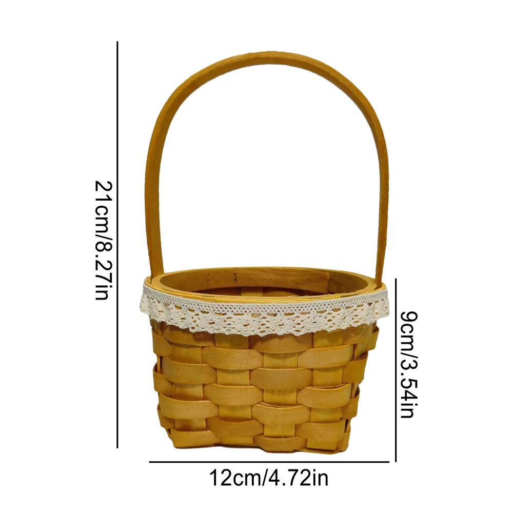 Woven Flower Basket Flower Girl Basket with handle Wedding Decoration Basket For Home Living Room Decorate Landscape Handmade
Woven Flower Basket Flower Girl Basket with handle Wedding Decoration Basket For Home Living Room Decorate Landscape Handmade