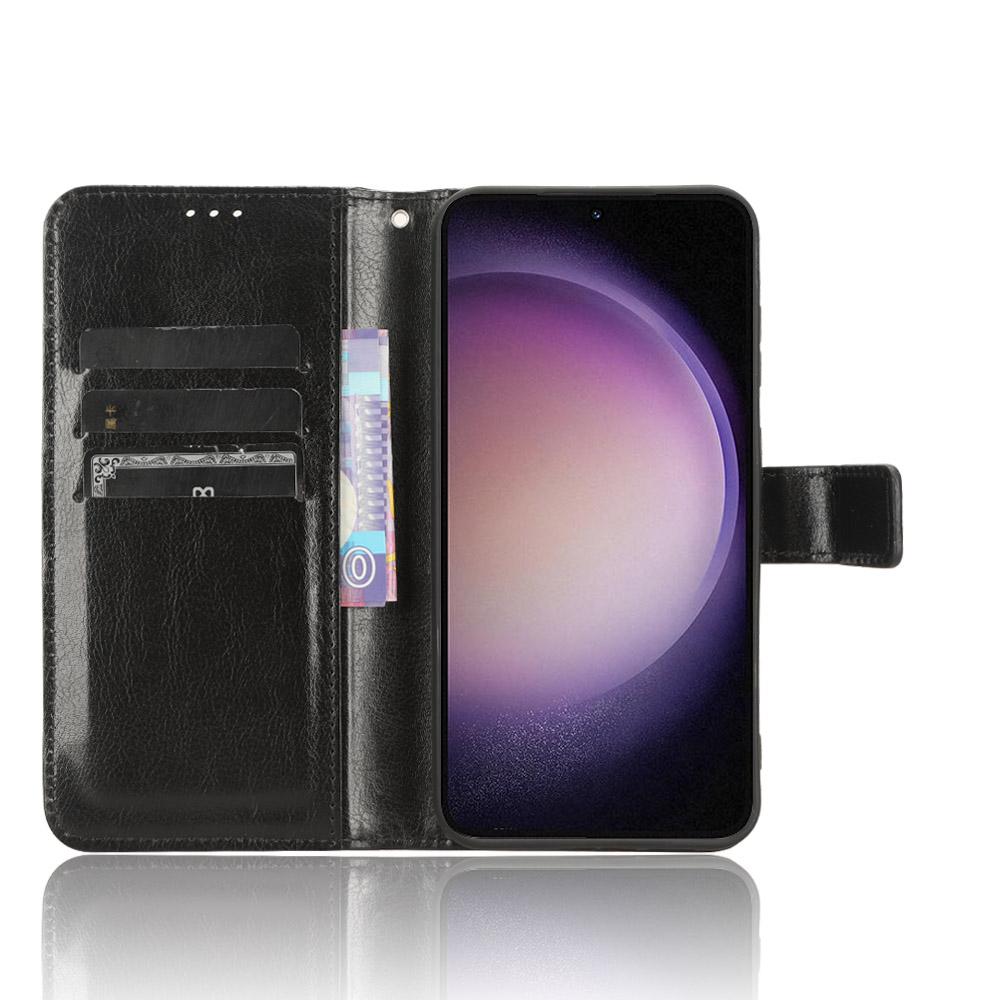 PU Leather Wallet Phone Cover for Samsung Galaxy S23 FE,Crazy Horse Texture Cell Phone Stand Case Black
PU Leather Wallet Phone Cover for Samsung Galaxy S23 FE,Crazy Horse Texture Cell Phone Stand Case Black