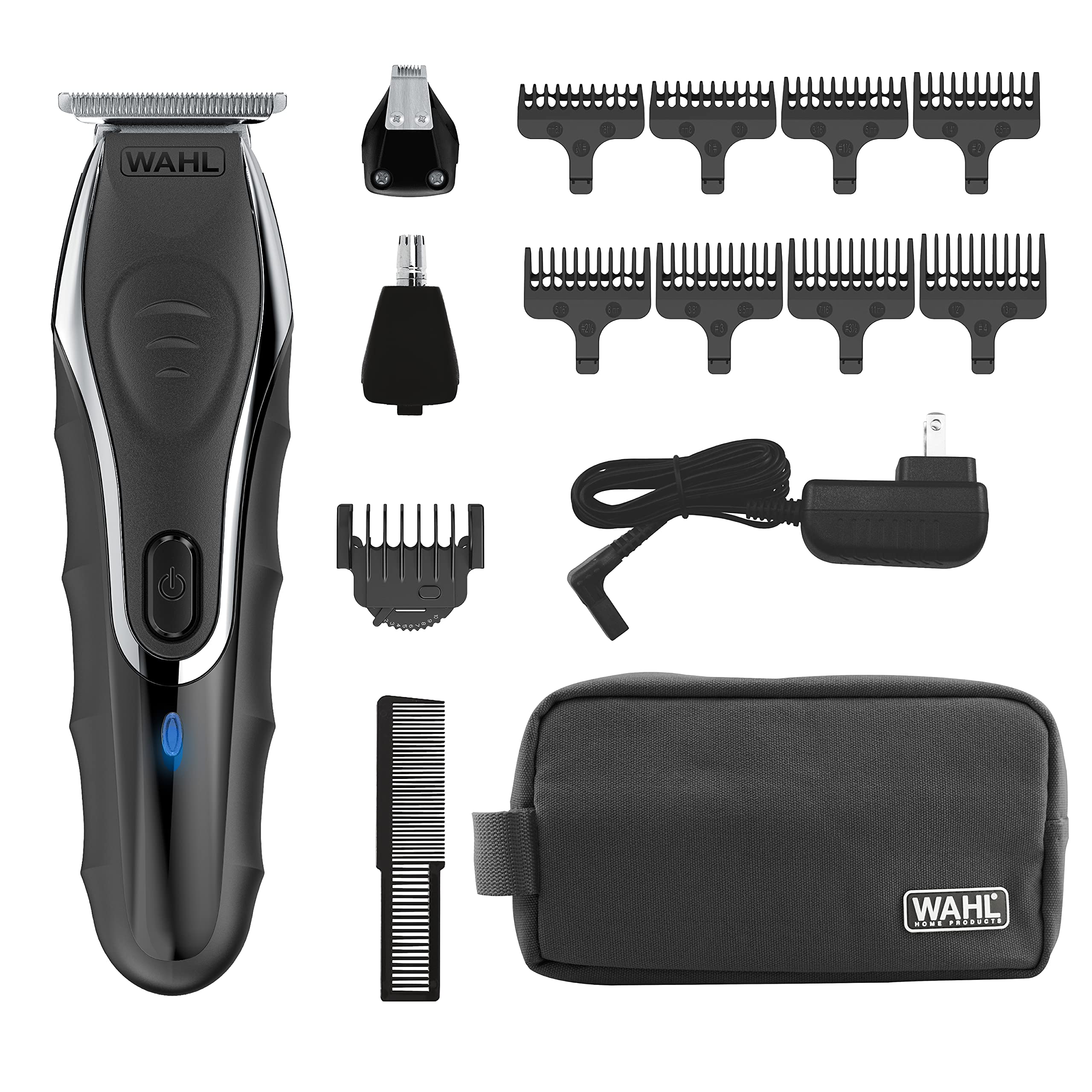 Аккумуляторный литий-ионный триммер Wahl Aqua Blade Deluxe для влажной/сухой стрижки с 3 сменными головками для детализации и ухода за бородой и усами
Аккумуляторный литий-ионный триммер Wahl Aqua Blade Deluxe для влажной/сухой стрижки с 3 сменными головками для детализации и ухода за бородой и усами