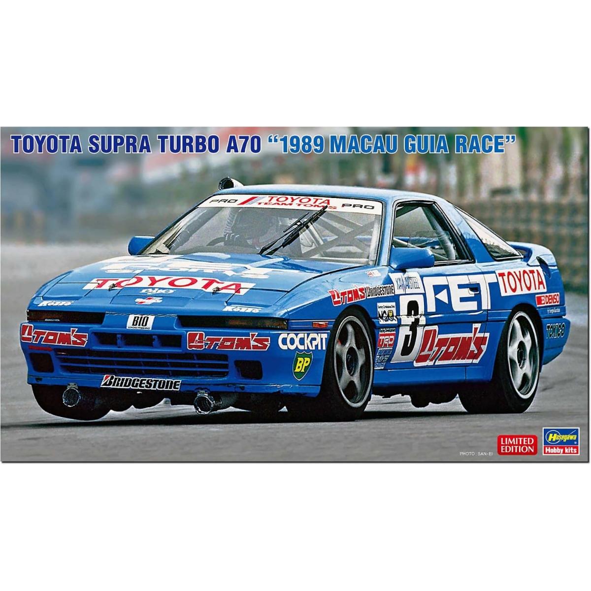 Hasegawa Scale Toyota Supra Lavo A70 1989 Macau Guia Race Plastic Model Kit 20753 1/24 (Car)
Hasegawa Scale Toyota Supra Lavo A70 1989 Macau Guia Race Plastic Model Kit 20753 1/24 (Car)