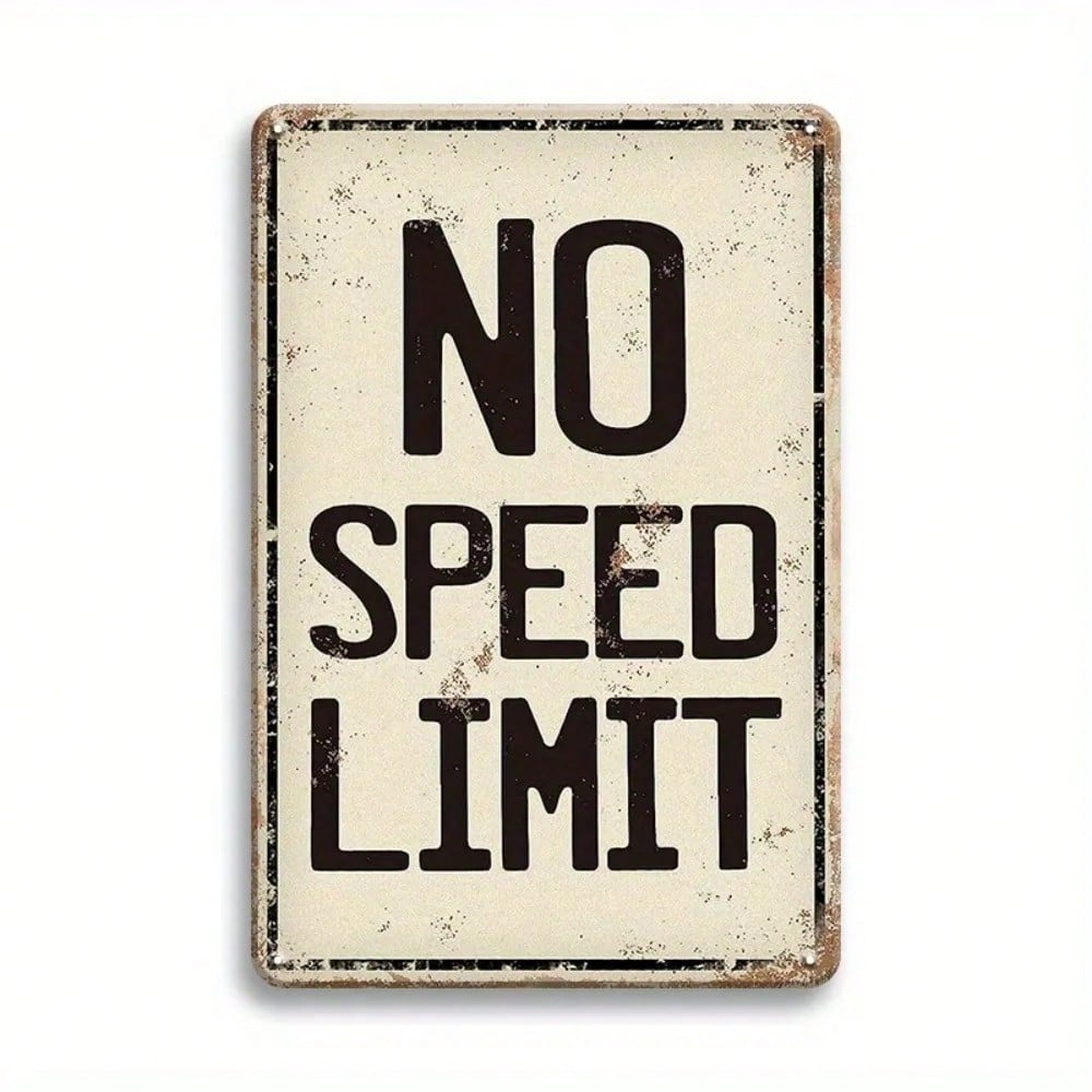 Vintage Metal Tin Sign No Speed Limit 8x12 Inch Rustic Wall Decor for Garage Bar Man Cave 20x30 різнокольоровий
Vintage Metal Tin Sign No Speed Limit 8x12 Inch Rustic Wall Decor for Garage Bar Man Cave 20x30 різнокольоровий
