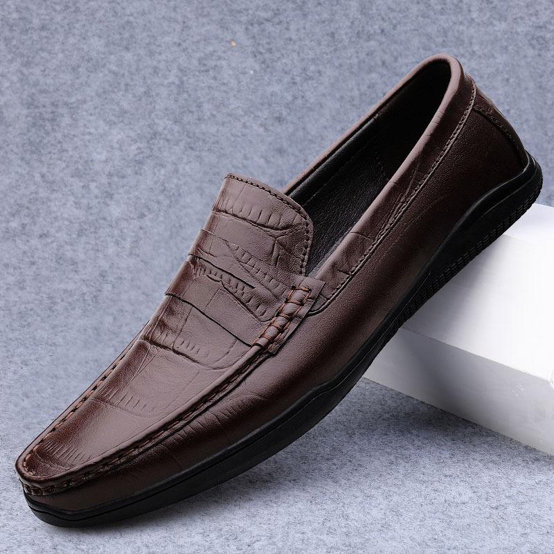 Autumn men s beanie shoes men s leather British one-pedal loafers driving shoes soft leathershoes 44 коричневий
Autumn men s beanie shoes men s leather British one-pedal loafers driving shoes soft leathershoes 44 коричневий