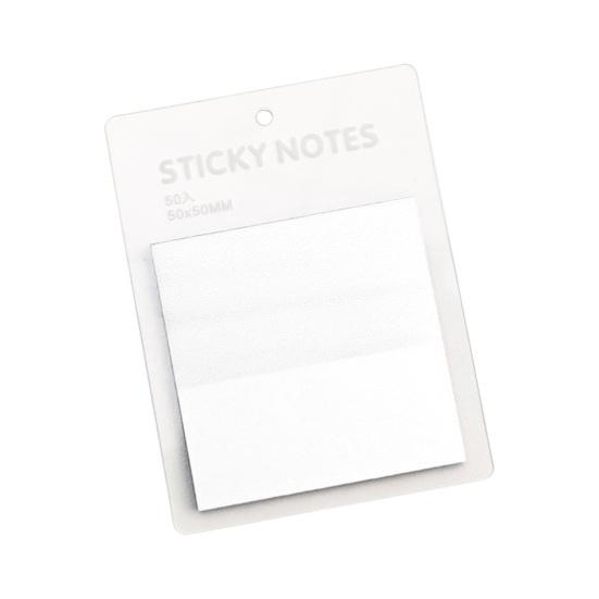 1 комплект самоклеящихся липких заметок, прозрачный пастельный цвет, супер липкий блокнот для заметок, школьные принадлежности белый