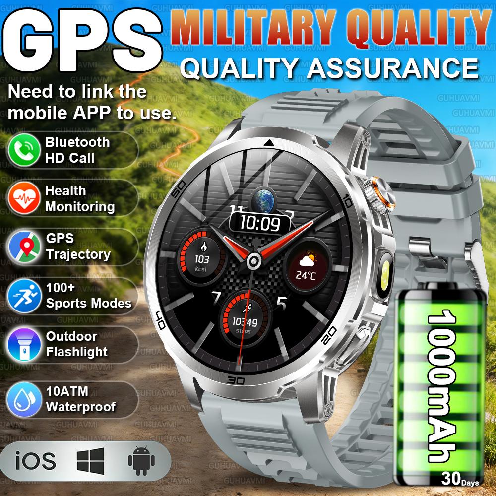 New 1000mAh Battery Smart Watch Men 10ATM Waterproof 1.85-inch AMOLED Screen HD Call Flashlight Sports Military Fitness Bracelet Military grade
New 1000mAh Battery Smart Watch Men 10ATM Waterproof 1.85-inch AMOLED Screen HD Call Flashlight Sports Military Fitness Bracelet Military grade
