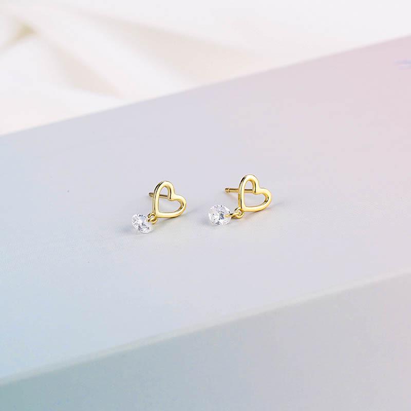 Gold Plated Love Heart Dangle Studs: S925 Sterling Silver Women s Versatile Earrings 925 Sterling Silver
Gold Plated Love Heart Dangle Studs: S925 Sterling Silver Women s Versatile Earrings 925 Sterling Silver
