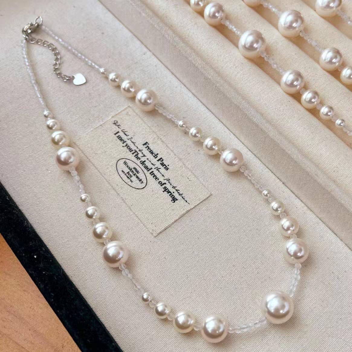 Retro Natural White Moonstone Artificial Imitation Australian White Pearl Collarbone Chain Necklace
Retro Natural White Moonstone Artificial Imitation Australian White Pearl Collarbone Chain Necklace