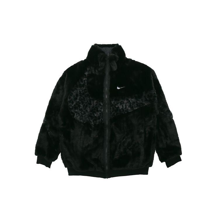 Nike Sportswear Swoosh Leopard Print Big Hook Logo Faux Fur Velour Track Jacket Men Outerwear Black DH6685-010
Nike Sportswear Swoosh Leopard Print Big Hook Logo Faux Fur Velour Track Jacket Men Outerwear Black DH6685-010