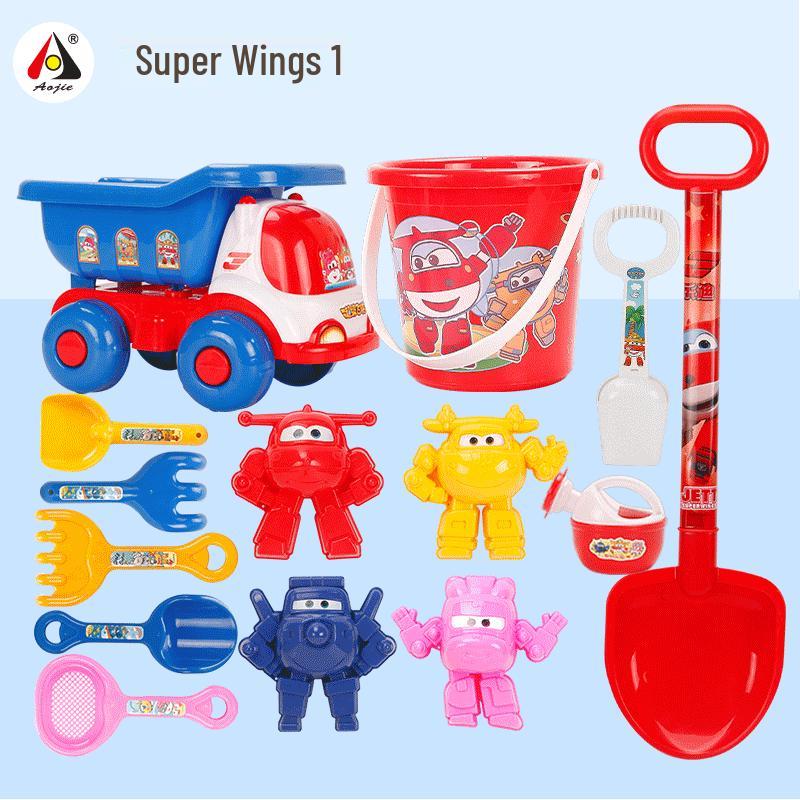 Super Wings Winter & Beach Toy Set: Kids Sand & Snow Shoveling Car with Bucket & Tools
Super Wings Winter & Beach Toy Set: Kids Sand & Snow Shoveling Car with Bucket & Tools