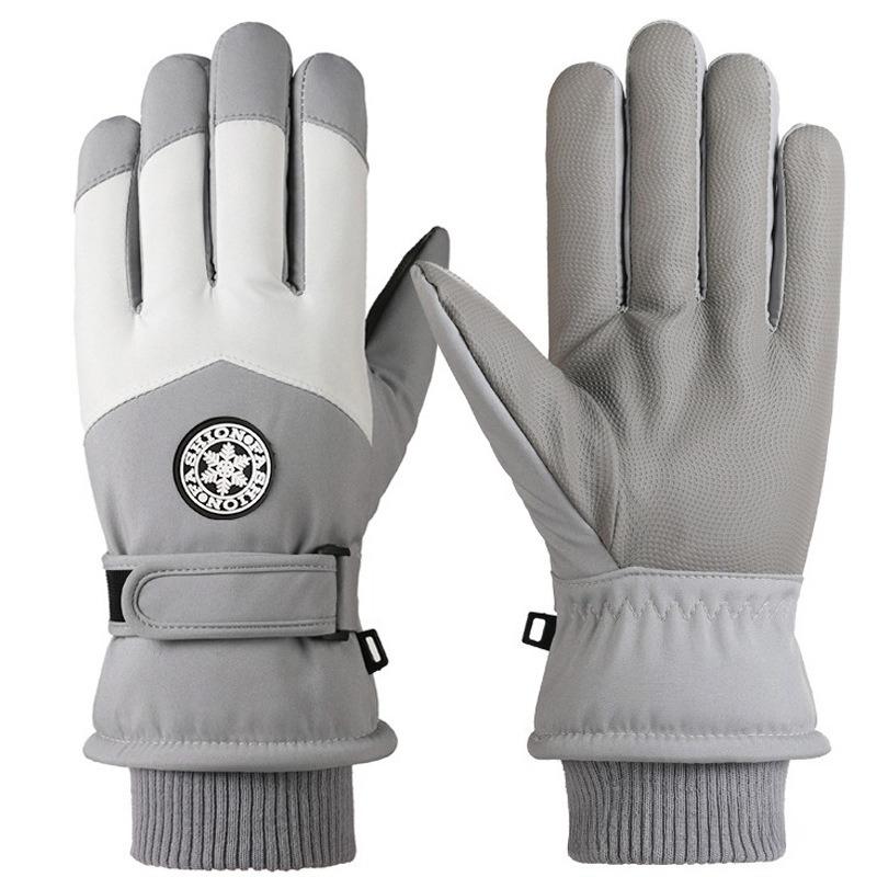 Модные уличные лыжные спортивные зимние ветрозащитные термоперчатки для холодной погоды, согревающие руки, зимние перчатки с сенсорным экраном для лыж