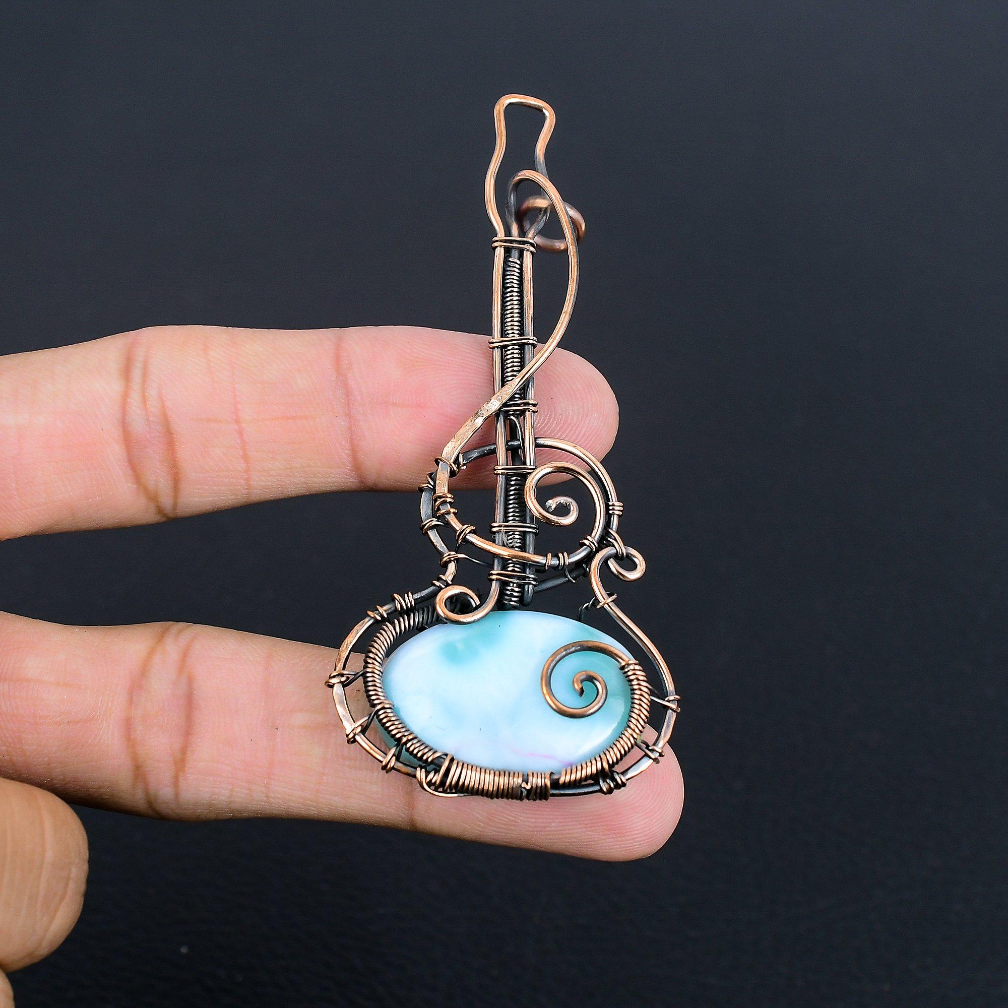 Подвеска с ларимаром, Ювелирное изделие из драгоценного камня, Подвеска, обернутая медной проволокой 999 пробы, Украшения ручной работы, Подвеска с камнем рождения, Подарок для него 2.25 Inches
Подвеска с ларимаром, Ювелирное изделие из драгоценного камня, Подвеска, обернутая медной проволокой 999 пробы, Украшения ручной работы, Подвеска с камнем рождения, Подарок для него 2.25 Inches