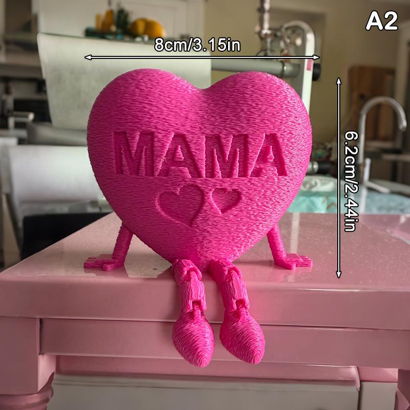 Poseable Heart Mom Figurine With Movable Joints & Articulated Feet 3D Plastic Sculpture Mother Day/Birthday Gift Home Office De A2
Poseable Heart Mom Figurine With Movable Joints & Articulated Feet 3D Plastic Sculpture Mother Day/Birthday Gift Home Office De A2