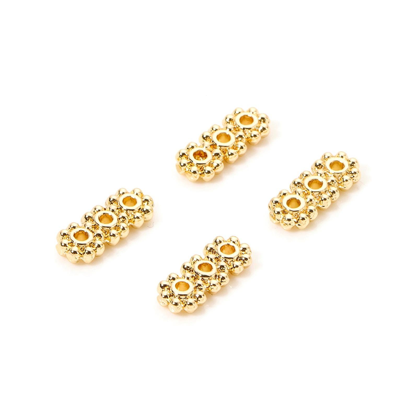 10 PCs Brass Spacer Beads Findings 14K Gold Plated Strip Flower Loose Spacer Beads For DIY Bracelet Jewelry Making Women Gifts
10 PCs Brass Spacer Beads Findings 14K Gold Plated Strip Flower Loose Spacer Beads For DIY Bracelet Jewelry Making Women Gifts