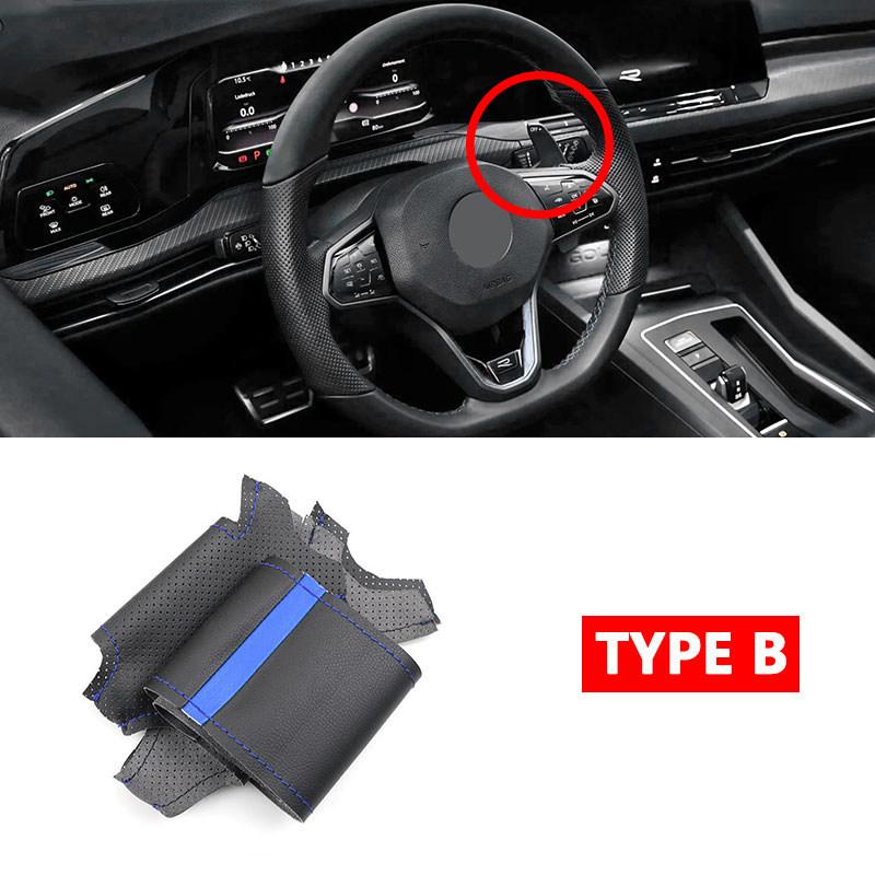 Автомобільні аксесуари Шкіряна накладка на кермо для VW Golf 8 MK8 Golf R GTI Atlas Jetta Passat B9 Tiguan Sharan B blue line-Blue
Автомобільні аксесуари Шкіряна накладка на кермо для VW Golf 8 MK8 Golf R GTI Atlas Jetta Passat B9 Tiguan Sharan B blue line-Blue