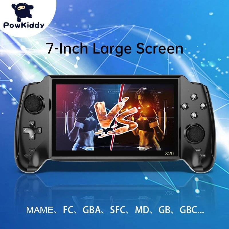 POWKIDDY X20 Портативная портативная игровая консоль в стиле ретро, встроенная игровая консоль 3000, 7,0-дюймовый HD-экран, музыкальный/видеоплеер, детский подарок
POWKIDDY X20 Портативная портативная игровая консоль в стиле ретро, встроенная игровая консоль 3000, 7,0-дюймовый HD-экран, музыкальный/видеоплеер, детский подарок