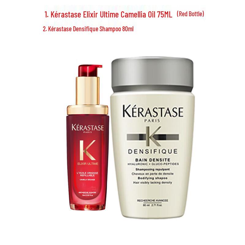 Kérastase Elixir Ultime Hair Oil & Densifique Shampoo Set
Kérastase Elixir Ultime Hair Oil & Densifique Shampoo Set