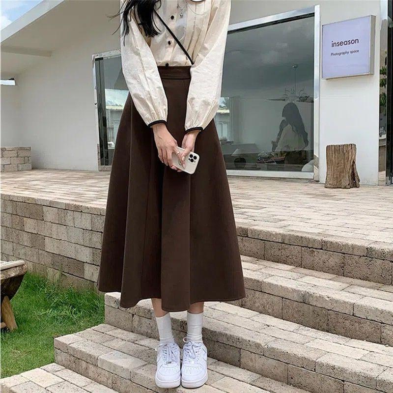 Woolen Fall/Winter High-Waist Slim-Fit A-Line Midi Half Skirt for Women - Thick Warm Versatile Skirt for Winter XL
Woolen Fall/Winter High-Waist Slim-Fit A-Line Midi Half Skirt for Women - Thick Warm Versatile Skirt for Winter XL
