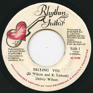 7inch Record DELROY WILSON Telling You NONE Rhythm Guitar 1983 Jamaica Reggae Ska Dub Used
7inch Record DELROY WILSON Telling You NONE Rhythm Guitar 1983 Jamaica Reggae Ska Dub Used