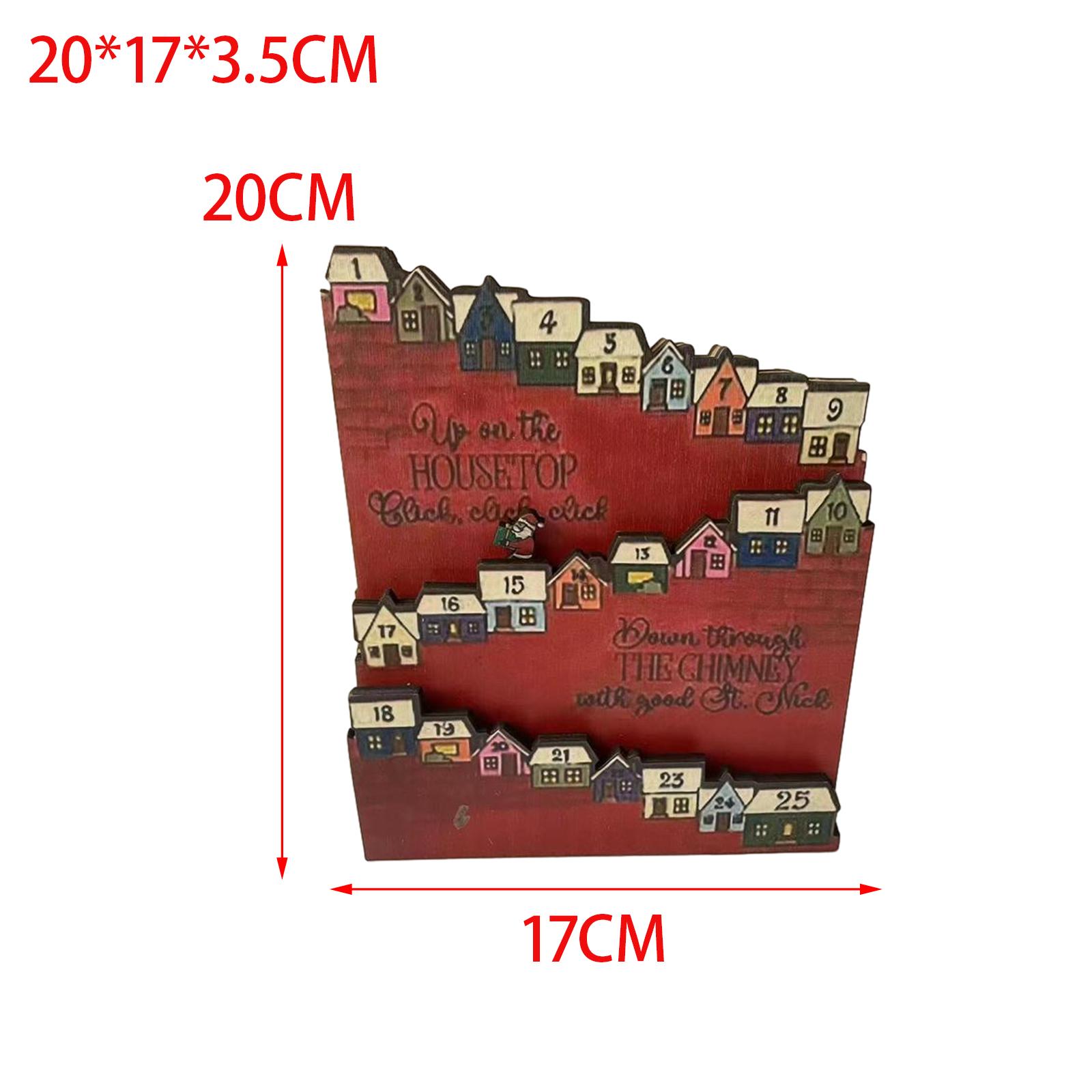 Wooden Christmas Advent Calendar House New Year Advent Calendar With 25 Days Christmas Gift Supplies Home Festive Holiday Decor Medium красный
Wooden Christmas Advent Calendar House New Year Advent Calendar With 25 Days Christmas Gift Supplies Home Festive Holiday Decor Medium красный