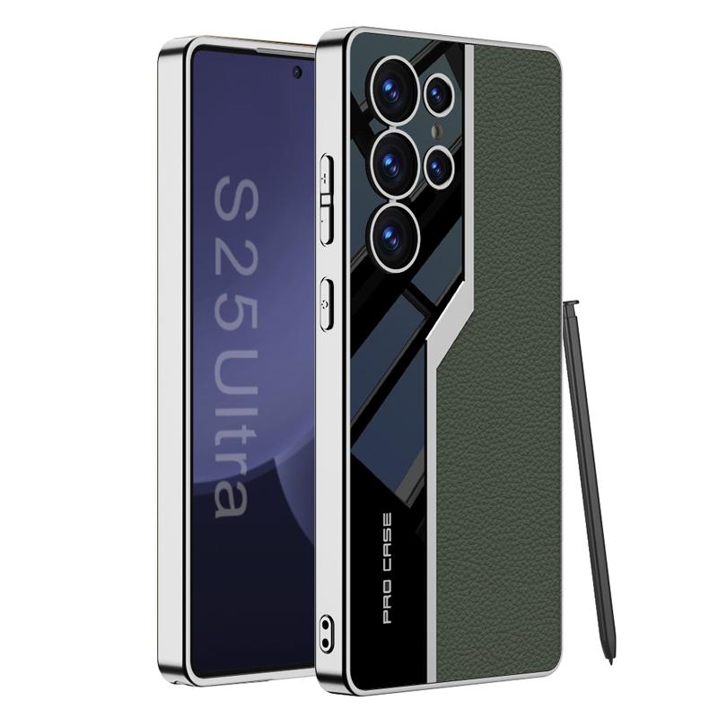 For Samsung Galaxy S25 Ultra Case GKK Electroplated Plain Leather + Soft TPU Frame Camera Protection Cover For Galaxy S25 Ultra
For Samsung Galaxy S25 Ultra Case GKK Electroplated Plain Leather + Soft TPU Frame Camera Protection Cover For Galaxy S25 Ultra