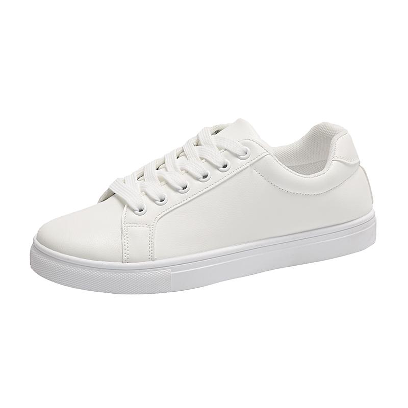 Осенние маленькие белые туфли женские корейские версии модные туфли для досок тренд универсальные повседневные туфли большого размера для женщин 41 белый