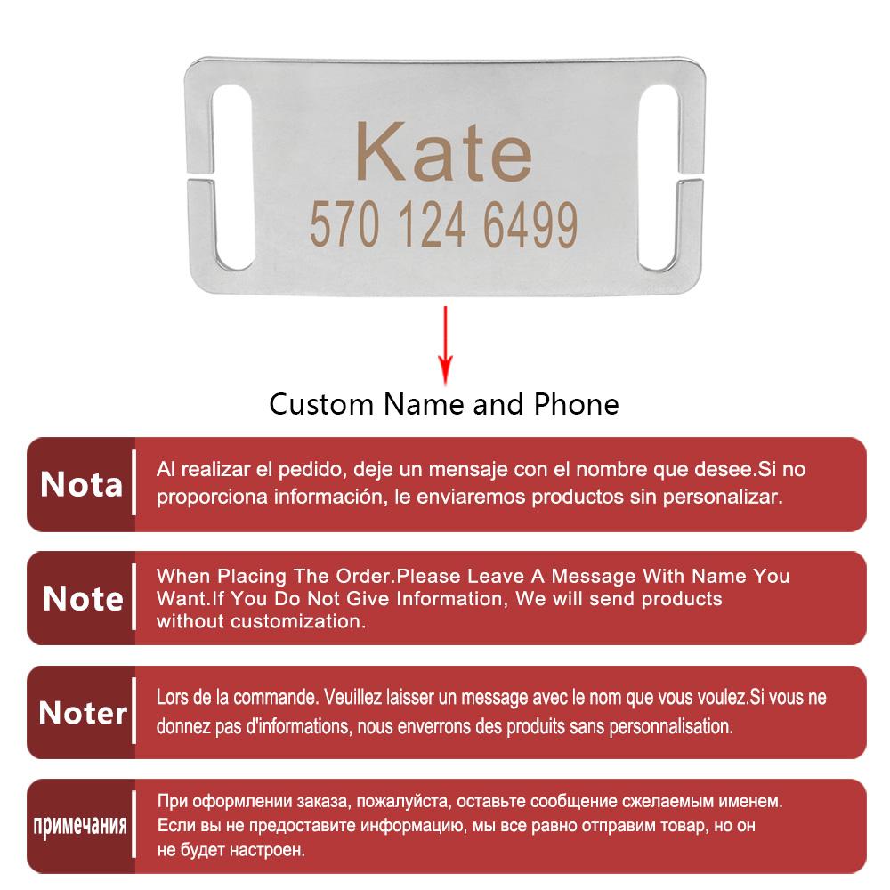 Personalized Pet Cat Dog ID Tag Collar Accessories Custom Engraved Necklace Charm Supplies For Dog Plate Tag Name Phone Numbers S 35x14mm
Personalized Pet Cat Dog ID Tag Collar Accessories Custom Engraved Necklace Charm Supplies For Dog Plate Tag Name Phone Numbers S 35x14mm