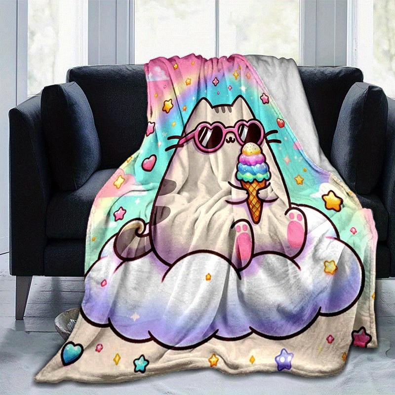 1pc Cute Cat Printing Lightweight Flannel Blanket, Comfortable and Warm Blanket, for Camping Sofa Bed and Couch Office, Gift 100x150cm
1pc Cute Cat Printing Lightweight Flannel Blanket, Comfortable and Warm Blanket, for Camping Sofa Bed and Couch Office, Gift 100x150cm
