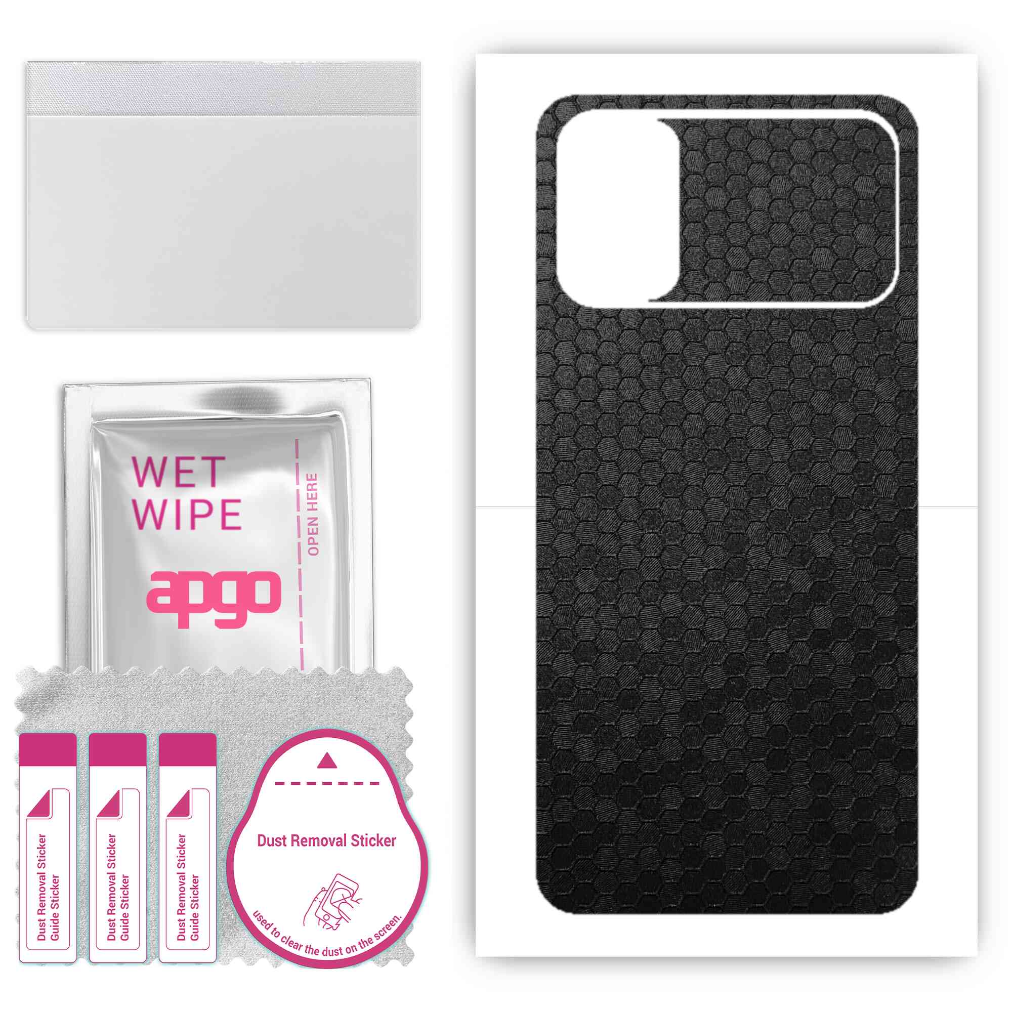 Apgo Protective Skin Sticker for the back compatible with Poco M3 MZB087AIN, Wrap Film, Foil, Vinyl - Pattern Black Honeycomb
Apgo Protective Skin Sticker for the back compatible with Poco M3 MZB087AIN, Wrap Film, Foil, Vinyl - Pattern Black Honeycomb