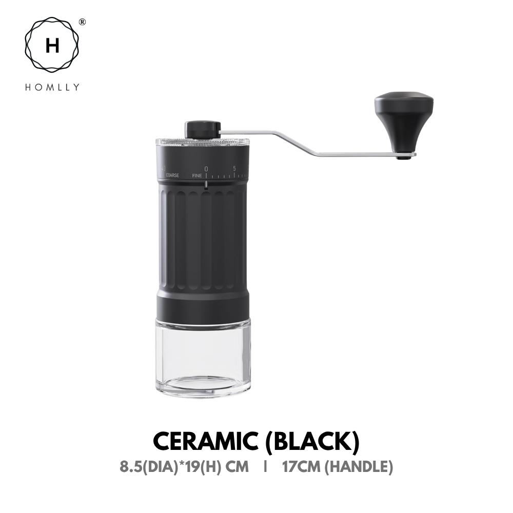 Homlly Mini Manual Ceramic Coffee Grinder with 40 Adjustable Settings GRINDER (BLACK)
Homlly Mini Manual Ceramic Coffee Grinder with 40 Adjustable Settings GRINDER (BLACK)