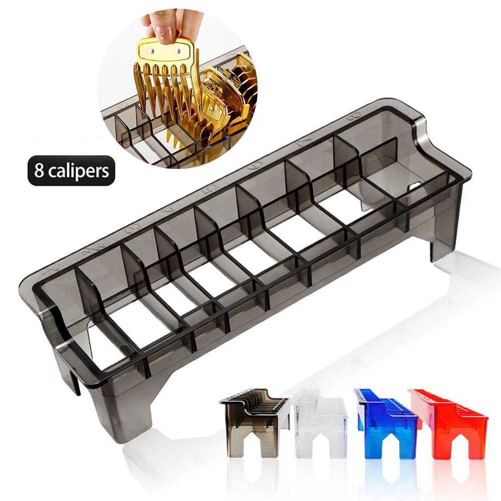 With Calipers Case 8 Grid Guide Electric Hair Clipper Rack Limit Comb Storage Box Holder Organizer чорний
With Calipers Case 8 Grid Guide Electric Hair Clipper Rack Limit Comb Storage Box Holder Organizer чорний