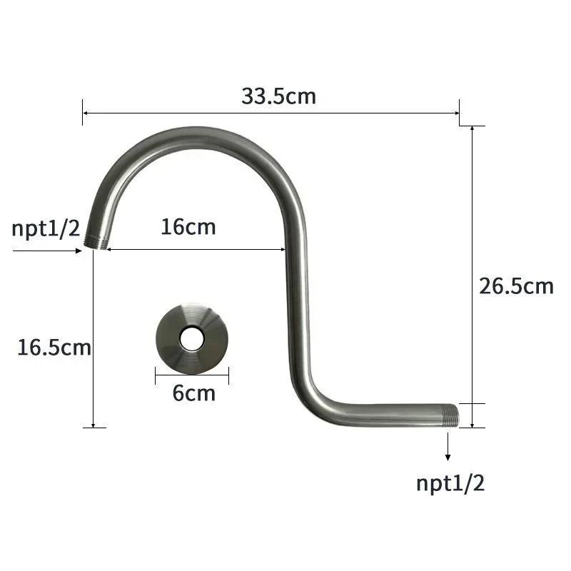 High Rise Shower Head Extension Arm10inch NPT Threads,Bathroom Accessories Compatible with Rain Shower
High Rise Shower Head Extension Arm10inch NPT Threads,Bathroom Accessories Compatible with Rain Shower
