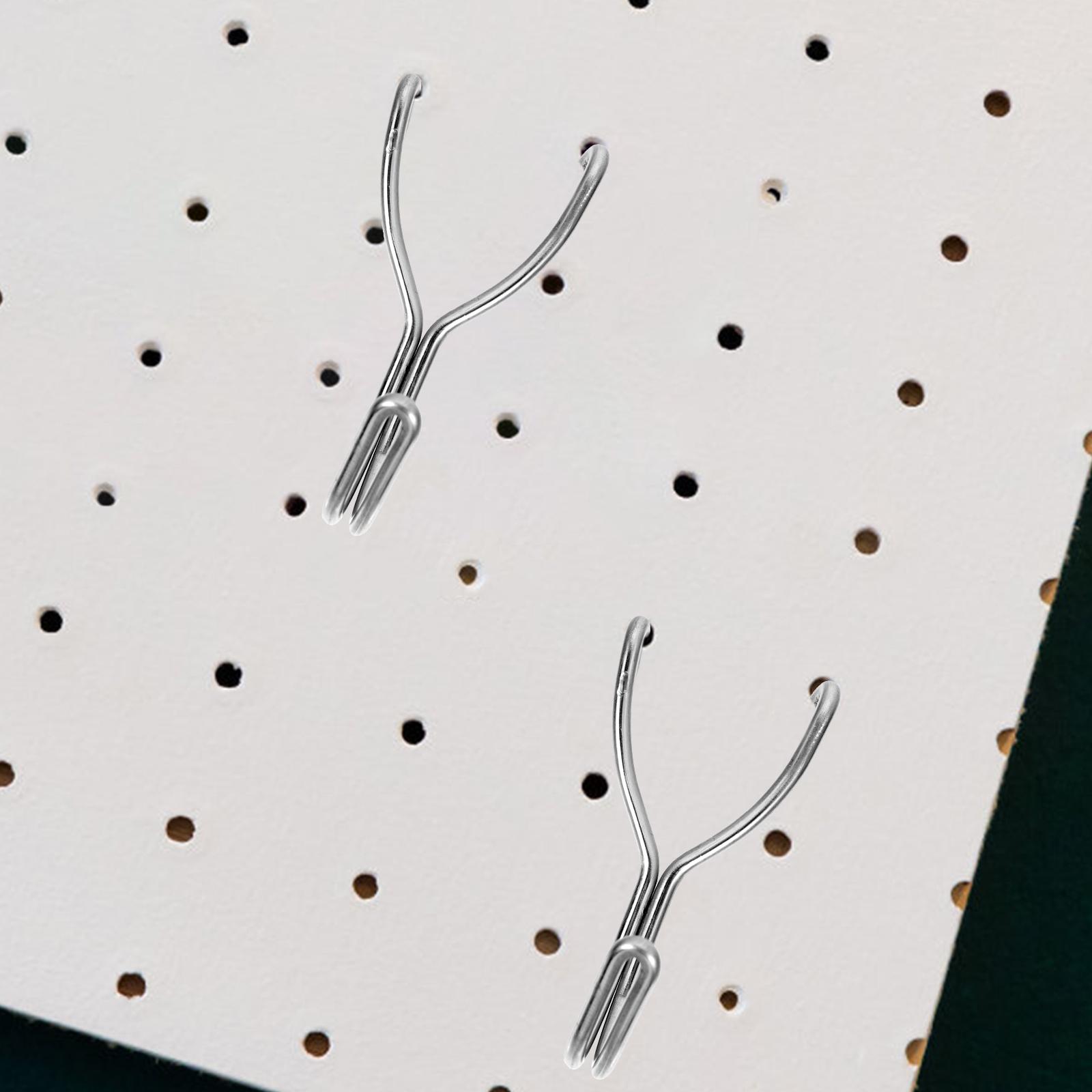 40 Pcs Peg Board Hook Metal Hooks for Walls Small Pegboard Pegs Heavy Duty Tool Display Stand 4.50X2.70X2.00CM срібний
40 Pcs Peg Board Hook Metal Hooks for Walls Small Pegboard Pegs Heavy Duty Tool Display Stand 4.50X2.70X2.00CM срібний