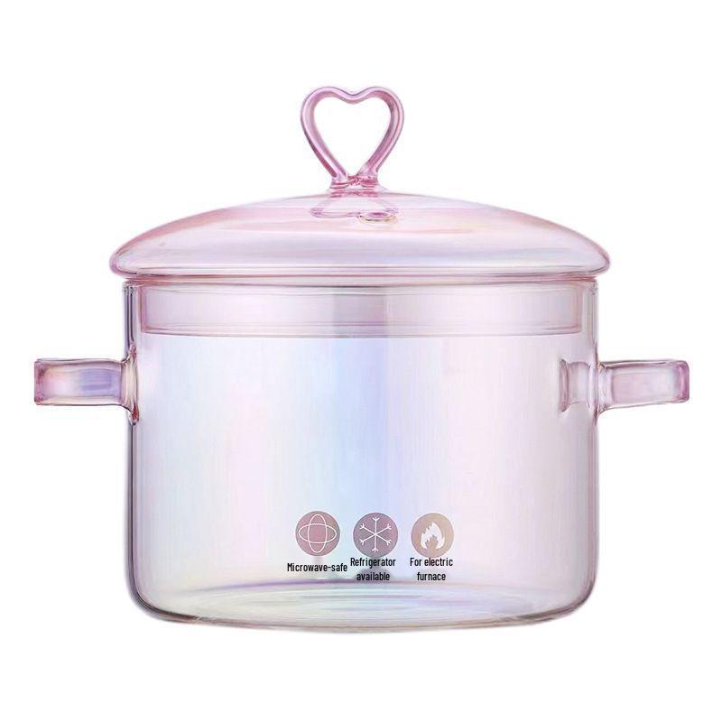 Кастрюля для супа из боросиликатного стекла с антипригарным покрытием и двумя ручками - Идеально подходит для тушения и варки лапши, Прозрачный дизайн. 1500ML
Кастрюля для супа из боросиликатного стекла с антипригарным покрытием и двумя ручками - Идеально подходит для тушения и варки лапши, Прозрачный дизайн. 1500ML