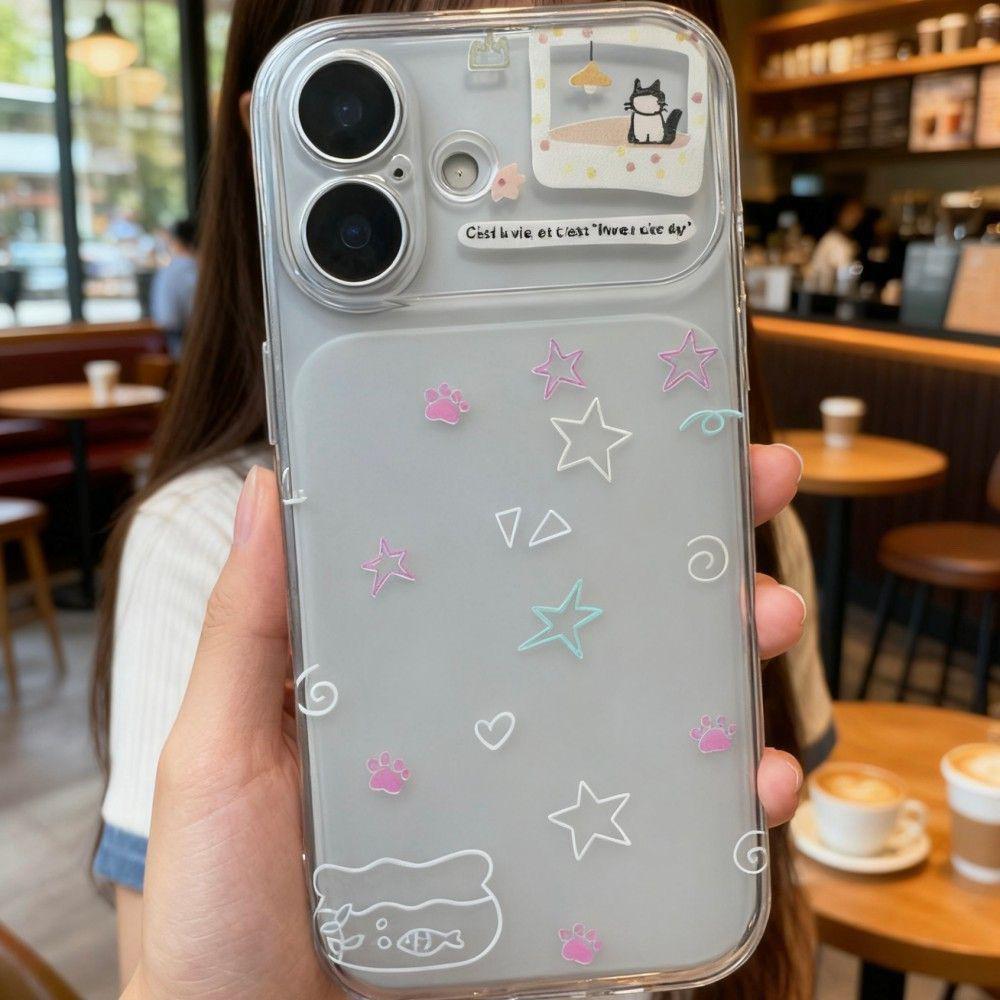 Line Star Cat Paw Large Window Instant Change Drop Protection Phone Case for Apple 17 Pro, 16, 15, 14 Pro, 12 Apple 15 Pro Max
Line Star Cat Paw Large Window Instant Change Drop Protection Phone Case for Apple 17 Pro, 16, 15, 14 Pro, 12 Apple 15 Pro Max