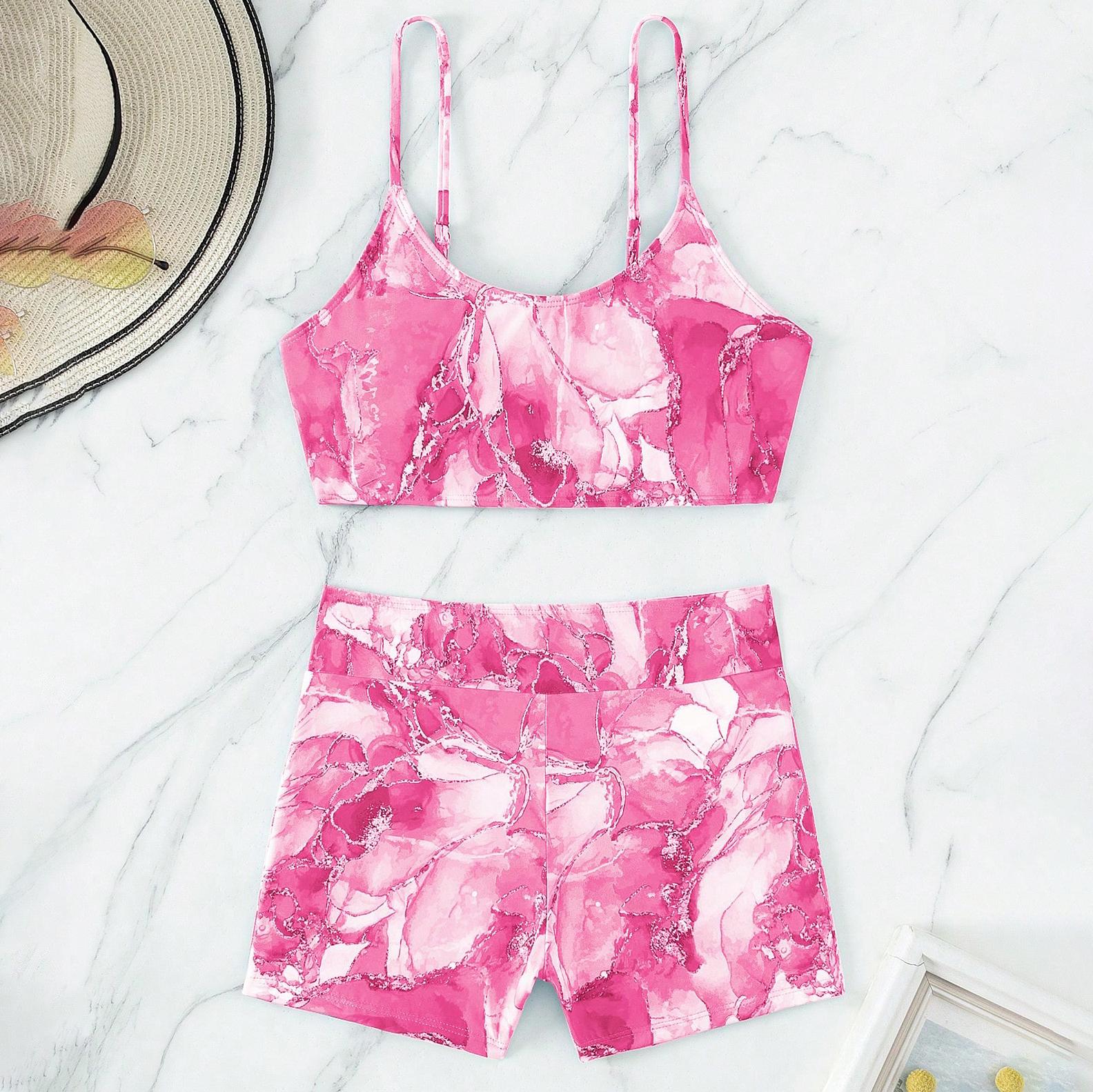 Купальник женский, разделенный комплект из двух предметов, с высокой талией, без рукавов, верхняя рубашка, бикини с кулиской и принтом L розовый
Купальник женский, разделенный комплект из двух предметов, с высокой талией, без рукавов, верхняя рубашка, бикини с кулиской и принтом L розовый