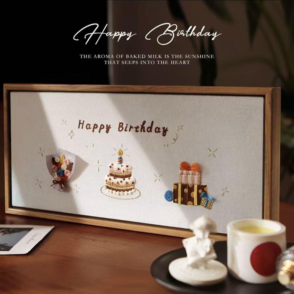 3D Embroidered Birthday Photo Frame DIY Kit - Perfect Gift for Friends
3D Embroidered Birthday Photo Frame DIY Kit - Perfect Gift for Friends