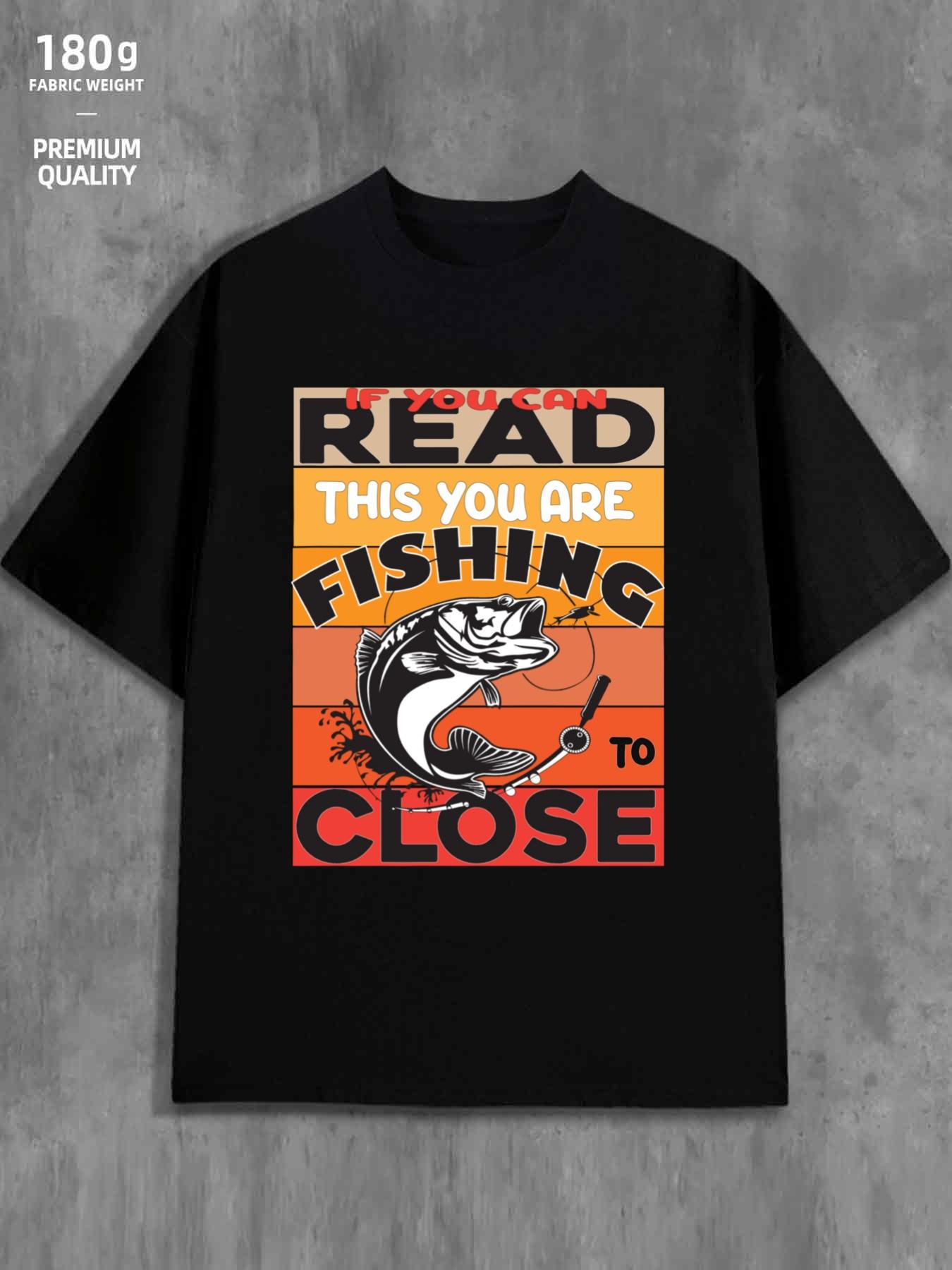 Fishing Read Close Fishing Graphic T-Shirt 100% Cotton O-Neck Short Sleeve Summer Casual Mens T-shirt Streetwear - Men s Summ... 5XL
Fishing Read Close Fishing Graphic T-Shirt 100% Cotton O-Neck Short Sleeve Summer Casual Mens T-shirt Streetwear - Men s Summ... 5XL