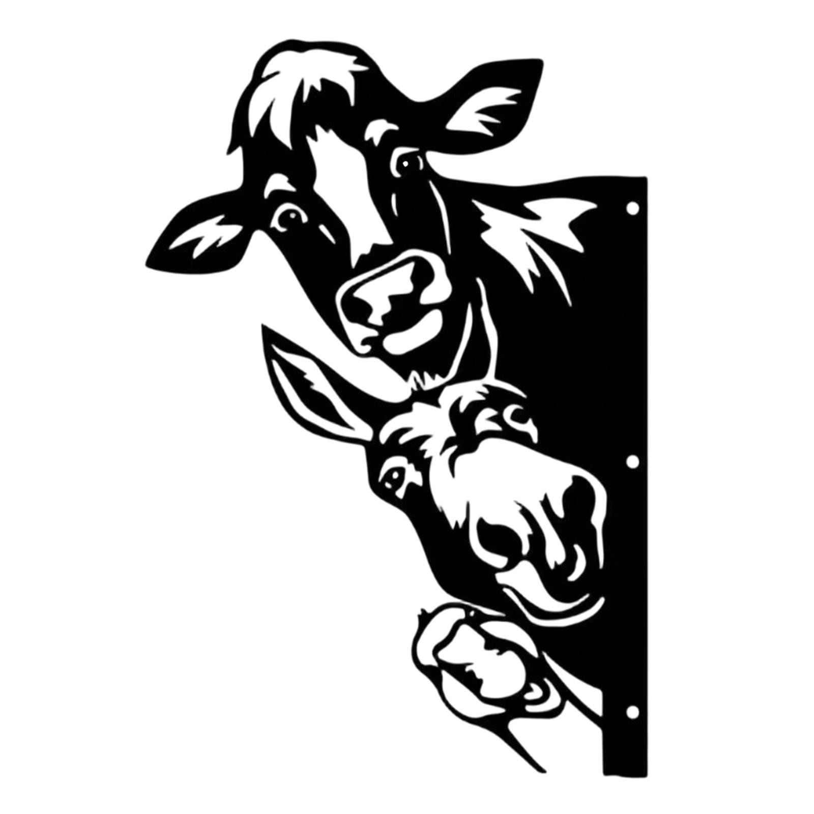 Metal Farm Animal Wall Art Decorative Panel Rustic Outdoor Yard Garden Fence Mounted Sculpture for Farmhouse and Country Style
Metal Farm Animal Wall Art Decorative Panel Rustic Outdoor Yard Garden Fence Mounted Sculpture for Farmhouse and Country Style
