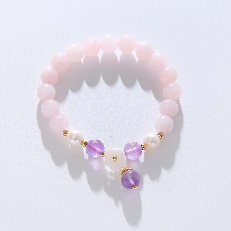 Pink Crystal Bracelet Shell Flower Pearl Amethyst Bracelet Wang Peach Blossom Gift Jewelry розовый
Pink Crystal Bracelet Shell Flower Pearl Amethyst Bracelet Wang Peach Blossom Gift Jewelry розовый