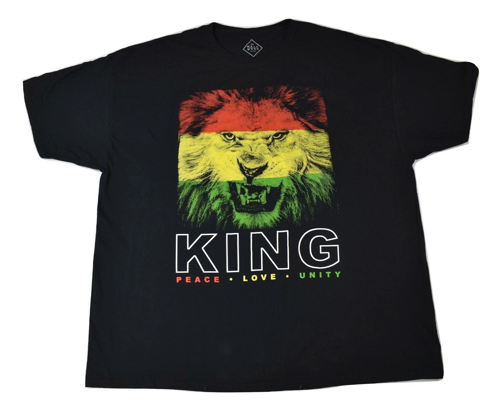 Well Worn Mens Rasta Lion King Peace. Love. Unity Shirt New 3XL, 5XL S
Well Worn Mens Rasta Lion King Peace. Love. Unity Shirt New 3XL, 5XL S