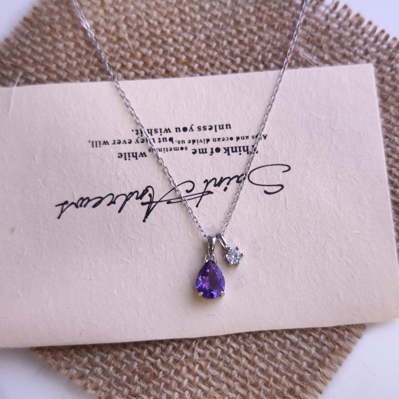 S925 pure silver water droplet necklace for women, natural stone, dense crystal, torn collarbone chain, niche jewelry, elegant women s gift 925 silver
S925 pure silver water droplet necklace for women, natural stone, dense crystal, torn collarbone chain, niche jewelry, elegant women s gift 925 silver