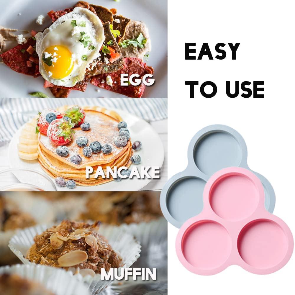 Silicone Round Cake Air Fryer Egg Mold 3 Cavity Pan Non-Stick Baking For Baking Hamburger Bun Pan Kitchen Cooking Accessories розовый
Silicone Round Cake Air Fryer Egg Mold 3 Cavity Pan Non-Stick Baking For Baking Hamburger Bun Pan Kitchen Cooking Accessories розовый
