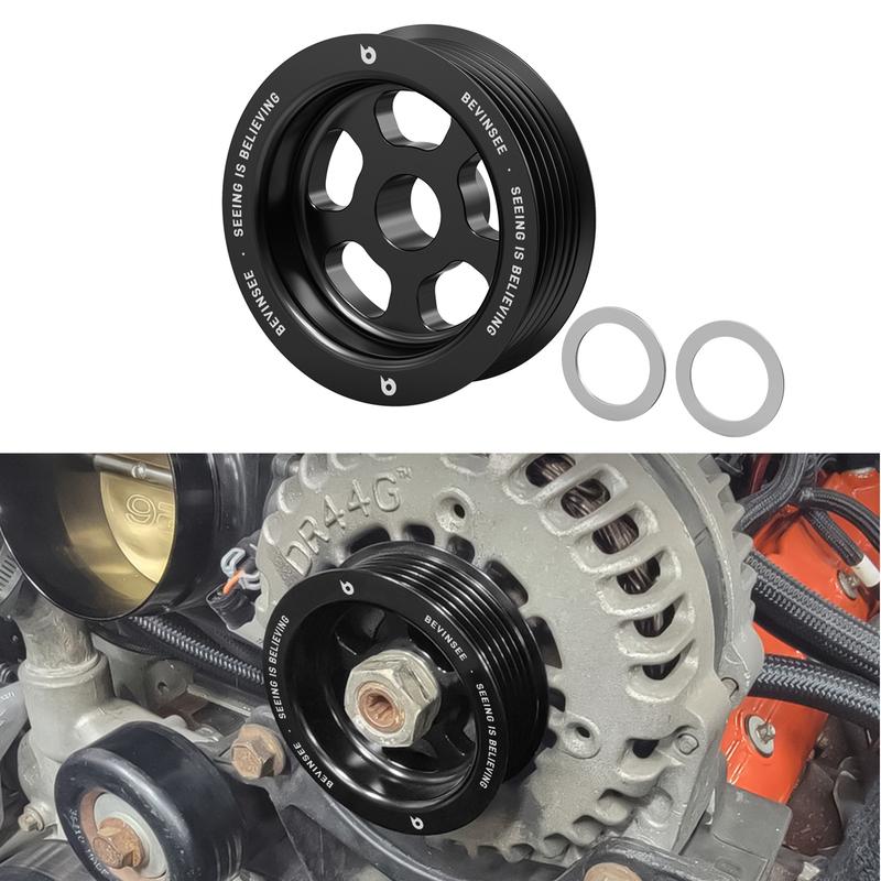 3 OD Billet Aluminum Overdrive 6 Rib Alternator Pulley for LS1 LS2 LS3 LS6,for 98-02 F-Body/04-06 GTO/99-13 Truck&SUV V8 Models
3 OD Billet Aluminum Overdrive 6 Rib Alternator Pulley for LS1 LS2 LS3 LS6,for 98-02 F-Body/04-06 GTO/99-13 Truck&SUV V8 Models