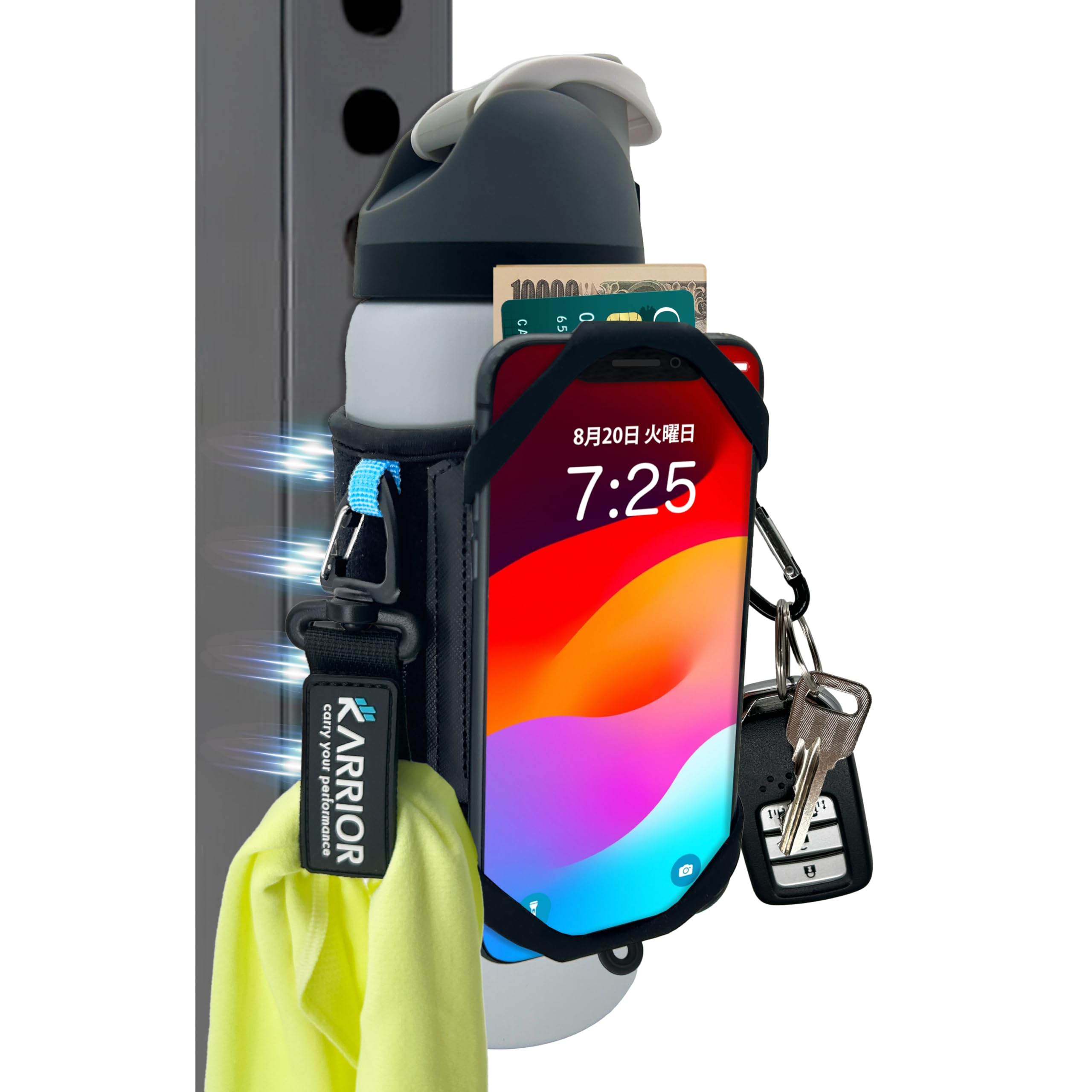 KARRIOR Магнитная адсорбция Многофункциональный подсумок для бутылки Держатель для бутылки Вращение на 360 градусов Съемный держатель для смартфона Магнит для мобильного телефона Держатель для ключей
KARRIOR Магнитная адсорбция Многофункциональный подсумок для бутылки Держатель для бутылки Вращение на 360 градусов Съемный держатель для смартфона Магнит для мобильного телефона Держатель для ключей