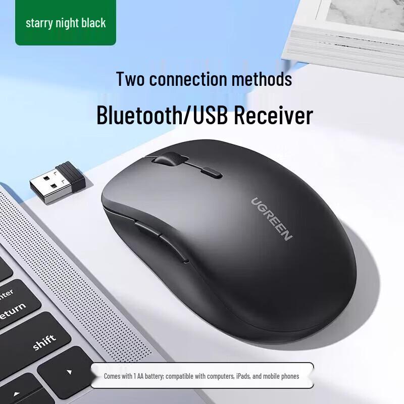 UGREEN Silent Ergonomic Dual Mode Wireless Mouse
UGREEN Silent Ergonomic Dual Mode Wireless Mouse