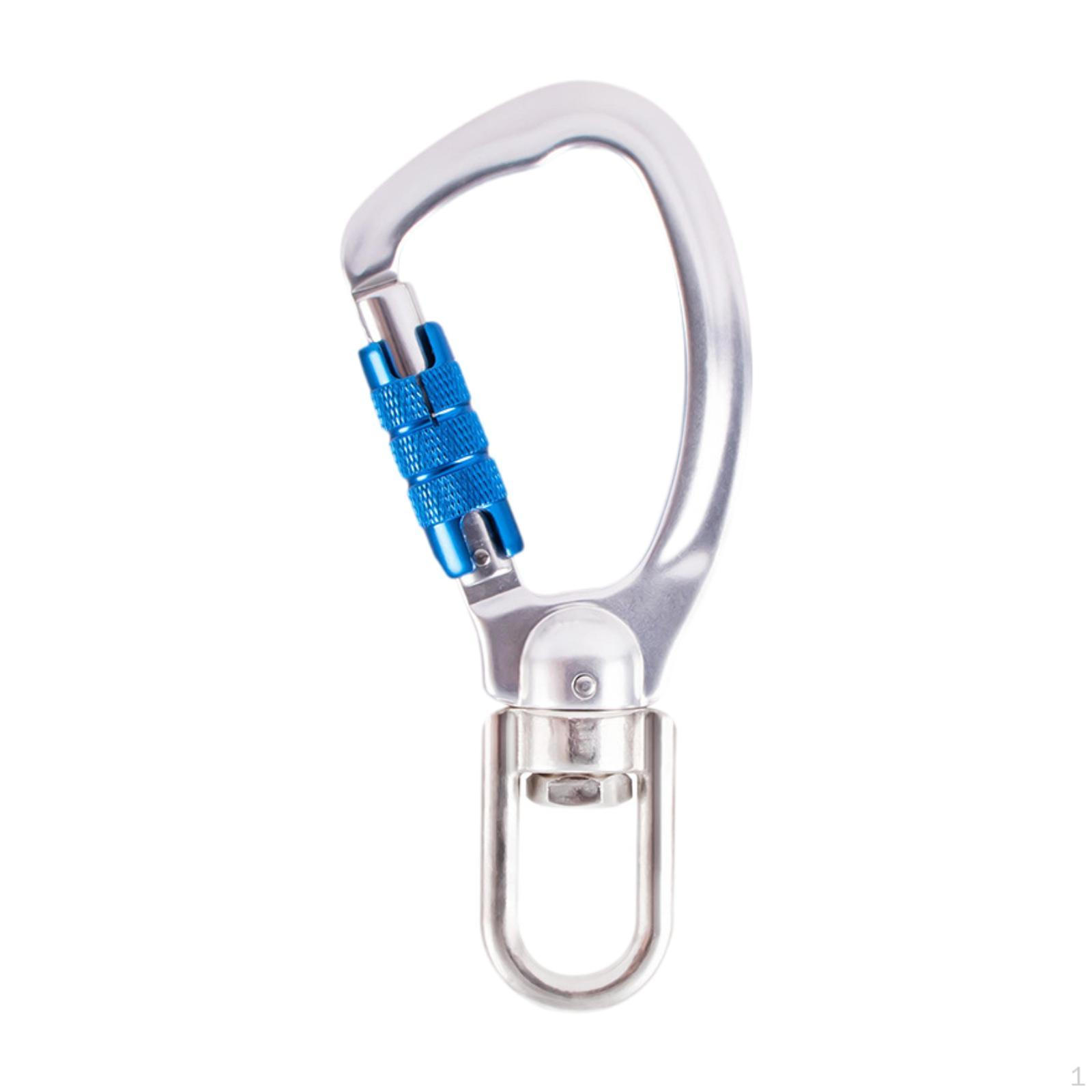 Carabiner Clip Snap Hook with Swivel Release Lightweight Accessory Sturdy for Silvery Blue
Carabiner Clip Snap Hook with Swivel Release Lightweight Accessory Sturdy for Silvery Blue