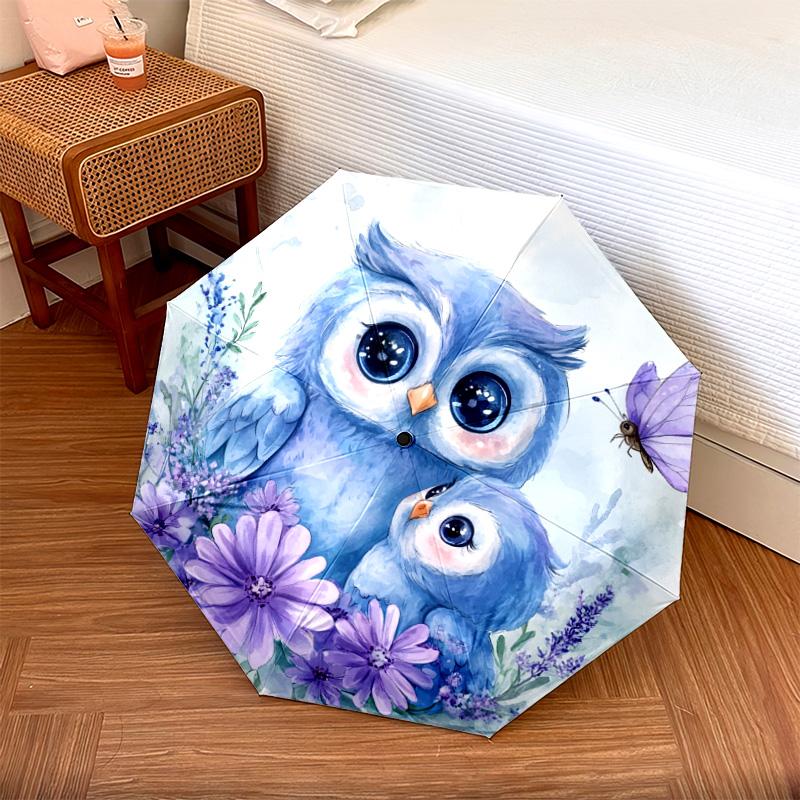 1 PC Automatic Folding Umbrella - Blue Owl Pattern, Portable & Foldable Design with 8 Ribs, Christmas Birthday Gifts
1 PC Automatic Folding Umbrella - Blue Owl Pattern, Portable & Foldable Design with 8 Ribs, Christmas Birthday Gifts