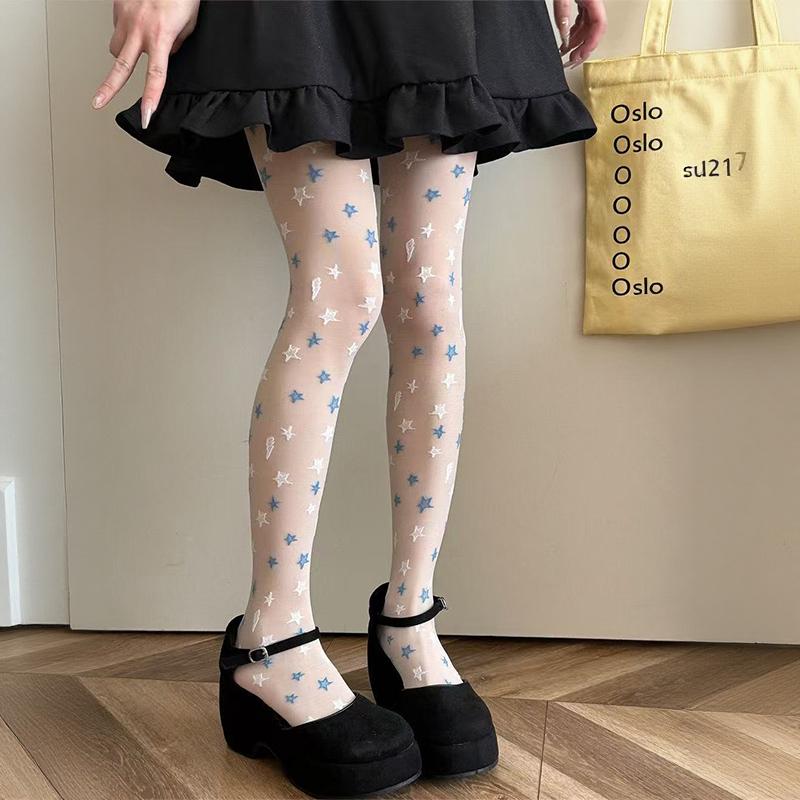 Stylish And Cute Printed Sexy White Stockings Y2K Millennial Girl білий
Stylish And Cute Printed Sexy White Stockings Y2K Millennial Girl білий