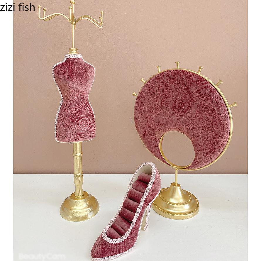 Metal Velvet Jewelry Rack Display Rack Jewelry Storage Racks Ring Necklace Holder Jewelry Shelf Desktop Organizer Storage Holder
Metal Velvet Jewelry Rack Display Rack Jewelry Storage Racks Ring Necklace Holder Jewelry Shelf Desktop Organizer Storage Holder