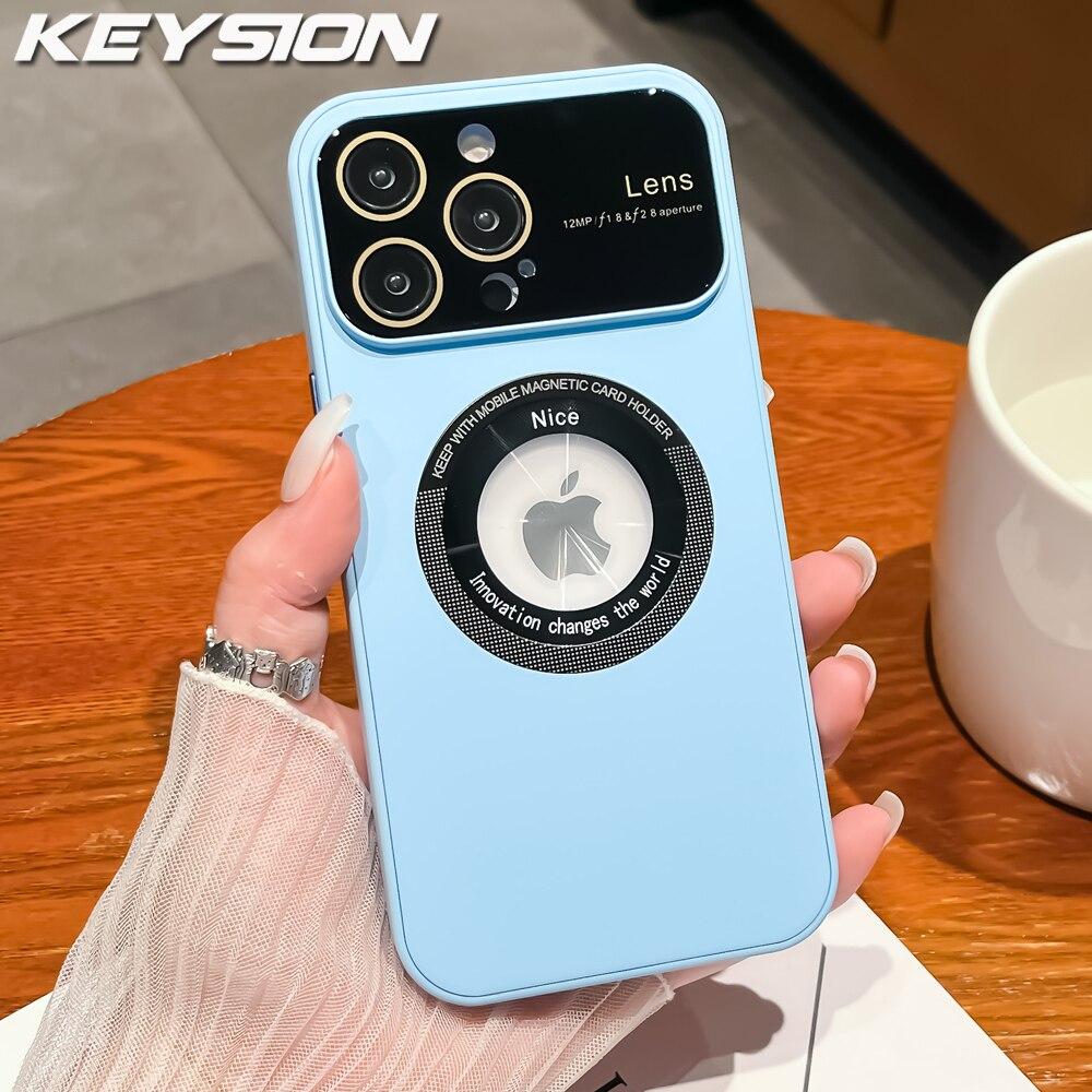 Матовый чехол KEYSION для Magsafe для iPhone 15 Pro Max 15, сверхжесткий защитный чехол для объектива ПК для iPhone 14 13 12 11 Pro Max
Матовый чехол KEYSION для Magsafe для iPhone 15 Pro Max 15, сверхжесткий защитный чехол для объектива ПК для iPhone 14 13 12 11 Pro Max