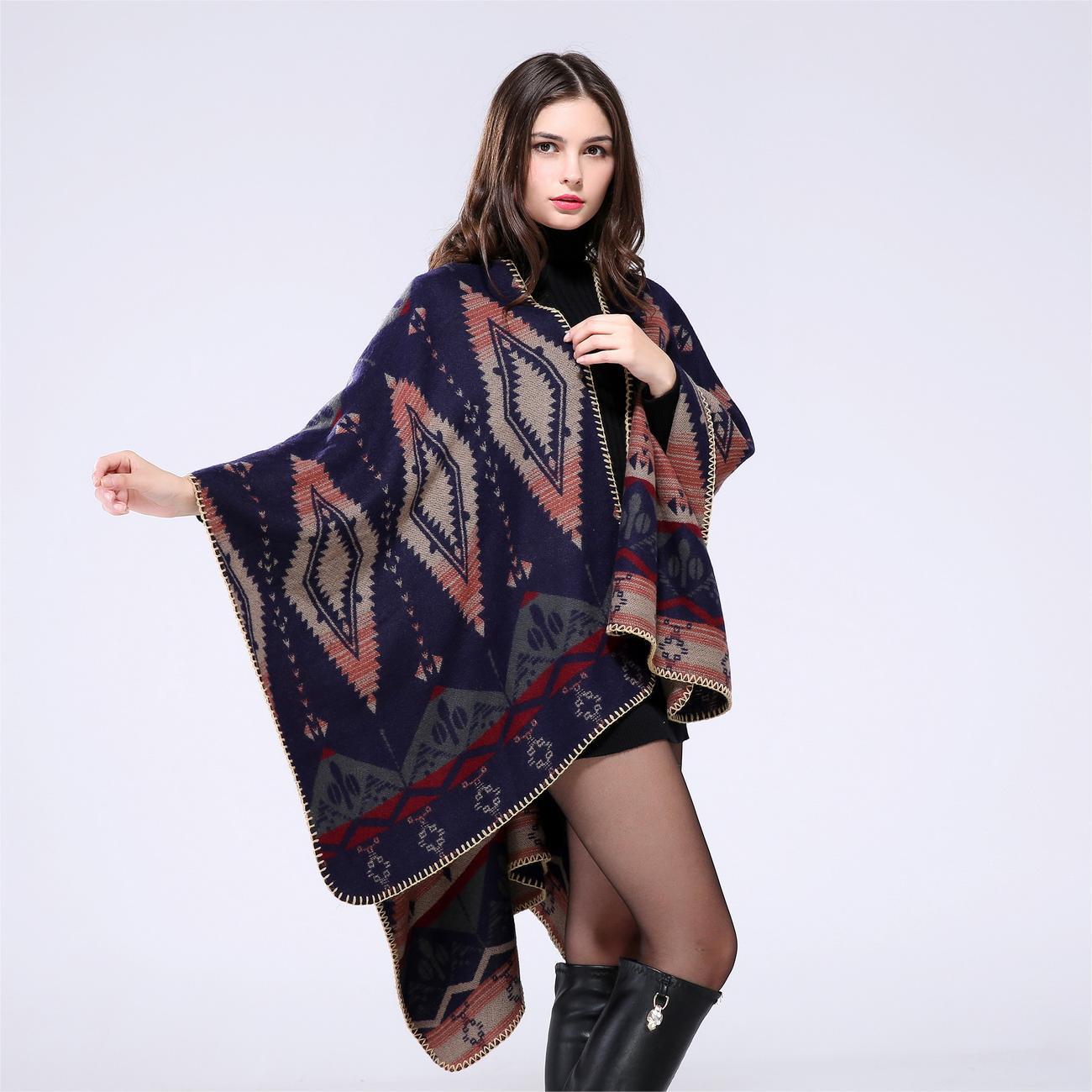 Women s Thickened Imitation Cashmere Shawl - Autumn/Winter European & American Style Cape, Warm Decorative Air-Conditioning Scarf 130*150CM
Women s Thickened Imitation Cashmere Shawl - Autumn/Winter European & American Style Cape, Warm Decorative Air-Conditioning Scarf 130*150CM